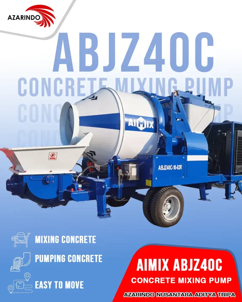 Aimix ABJZ40C Kombinasi Mixer dan Pump